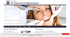 Desktop Screenshot of dr-gojnic.de